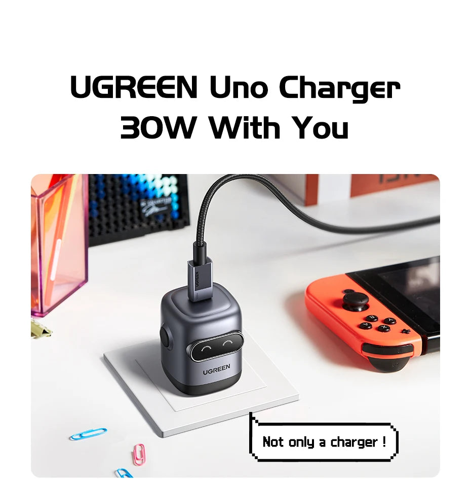 CowLost | ugreen-30w-gan-charger-2nd-gen-robot-qc4-0-3-0-pps-pd3-0-fast-charger |17