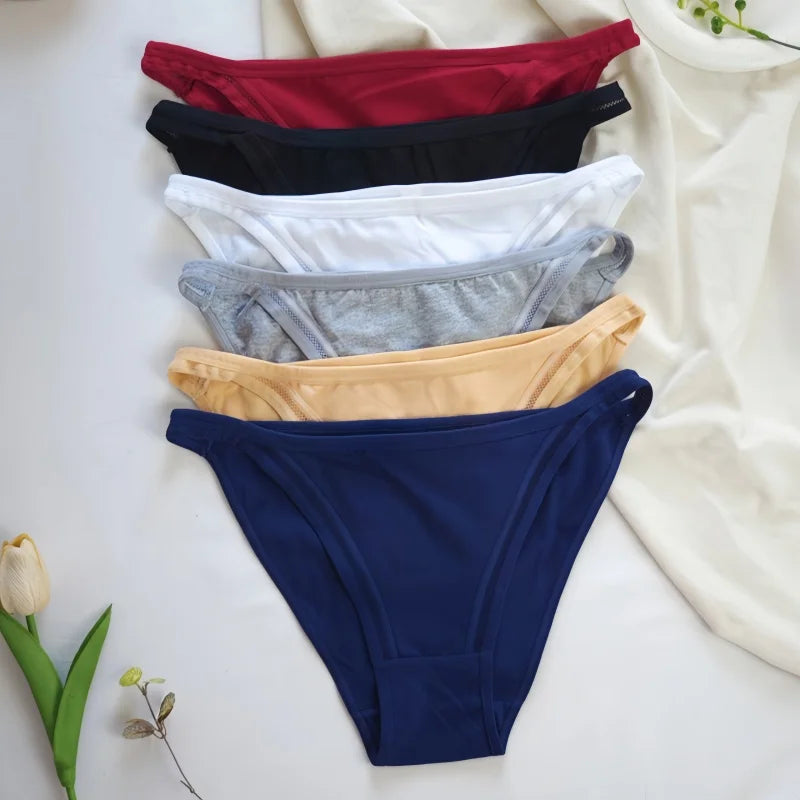 CowLost | product_id-3pcs-womens-cotton-low-rise-brazilian-briefs-with-mesh-sides-m-xl |1
