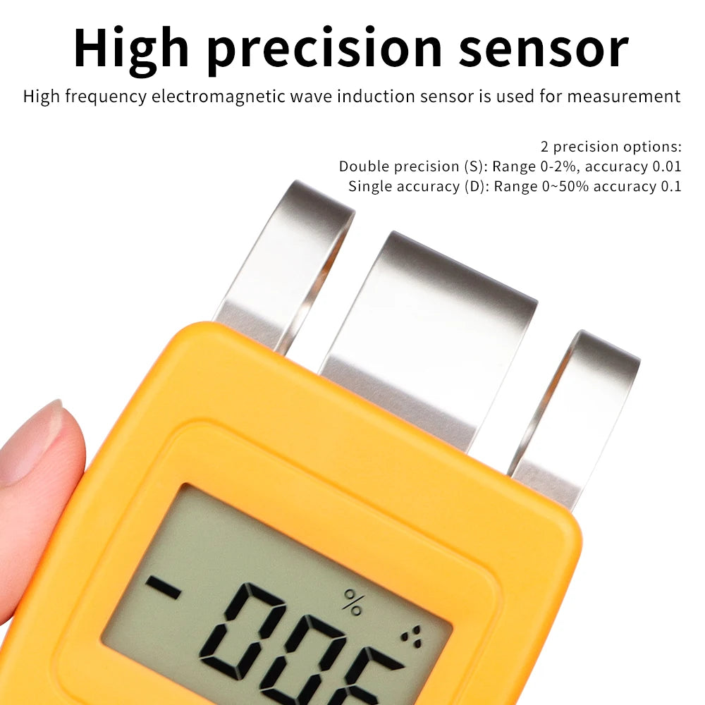 DM200 Portable Digital Multifunctional Moisture Meter for Wood, Paper, Concrete, and Meat