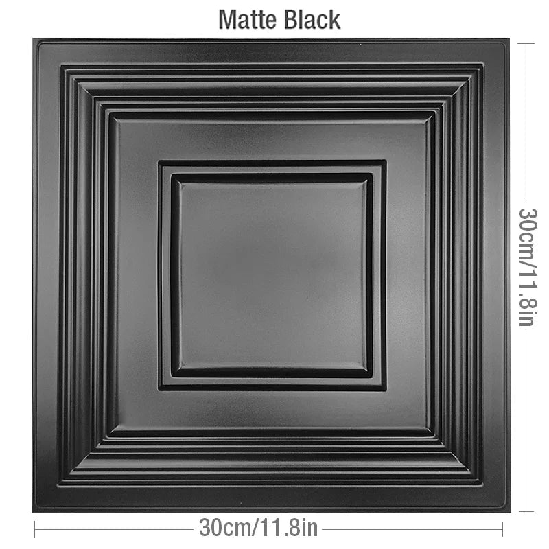 1 Pcs Super 3D Art Champagne Gold Wood grainWall Panel