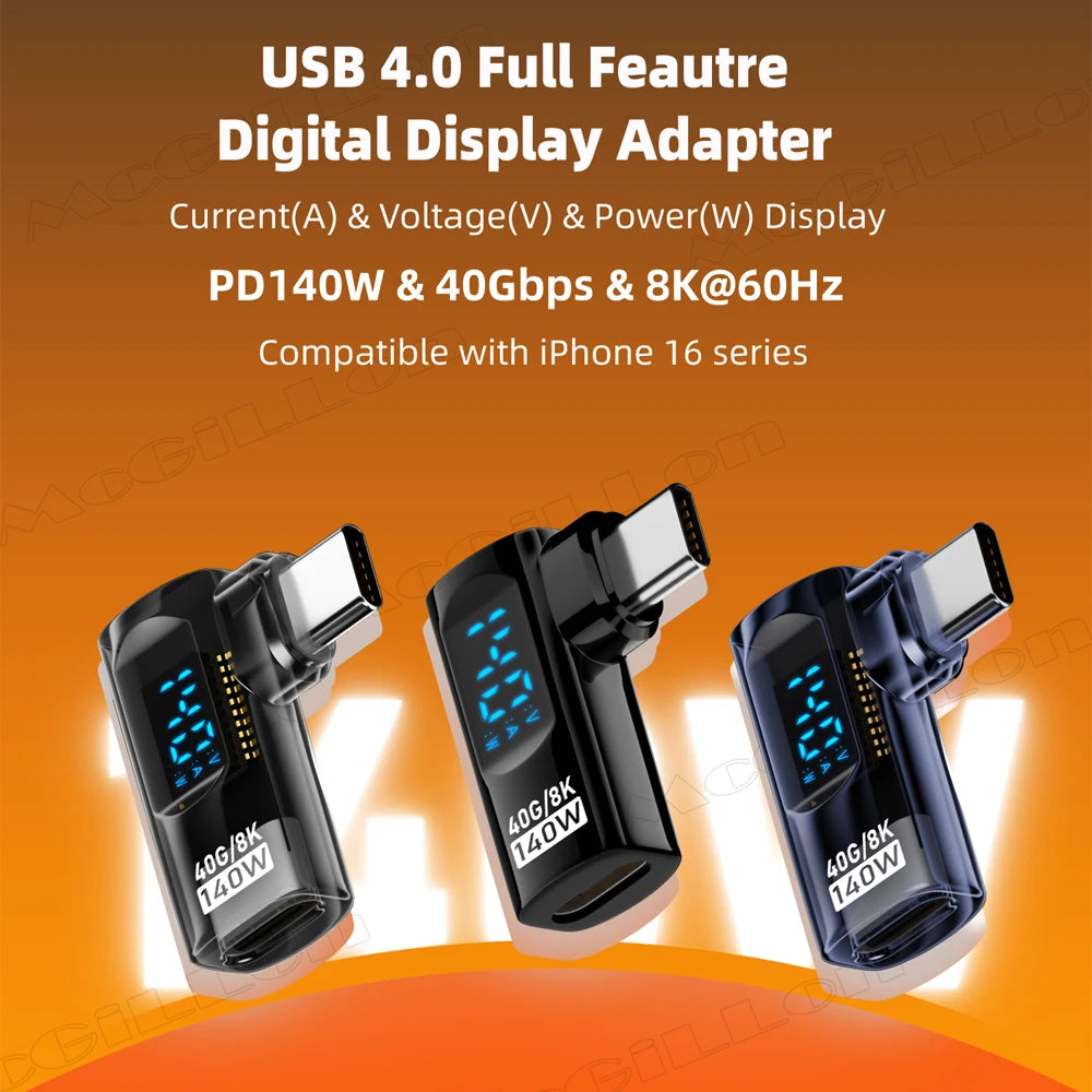 CowLost | product_id-transparent-led-usb4-0-type-c-to-c-otg-adapter-40gbps-8k-60hz-5a-fast-charging-140w-pd-for-iphone-16-15-macbook-pro |1