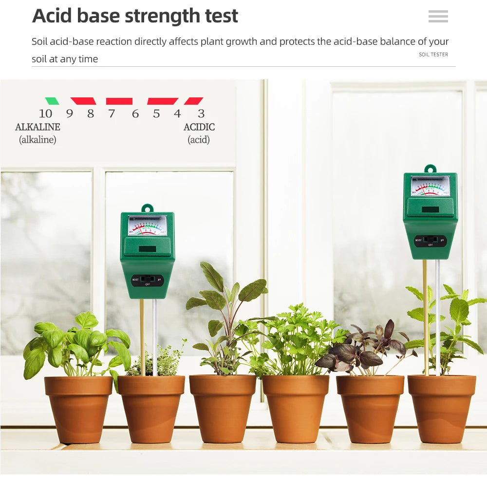 Digital Soil PH Meter Tester with Probe for Garden Plant Soil Acidity Test