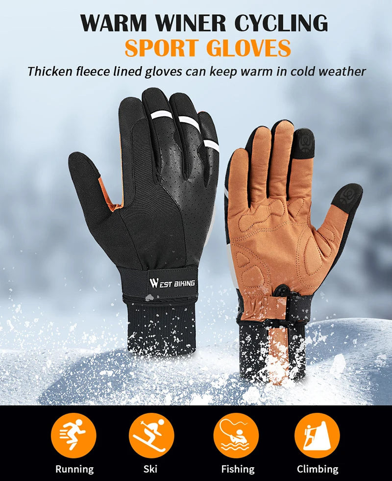 CowLost | west-biking-touch-screen-bicycle-gloves-motorcycle-men-women-full-finger-riding-racing-gym-fitness-cycling-mtb-road-sport-gloves |30