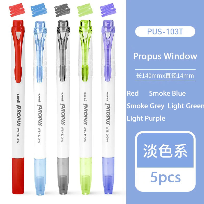 CowLost | product_id-japanese-uni-propus-window-highlighter-pen-103t-102t-double-head-no-smudging-art-marker |12