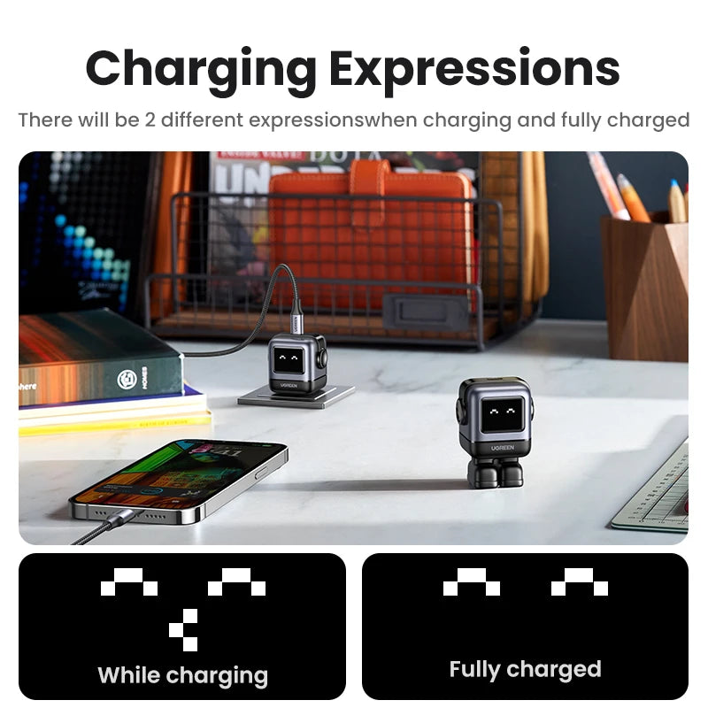 CowLost | ugreen-30w-65w-gan-charger-robot-design-pd3-0-fast-charger |4