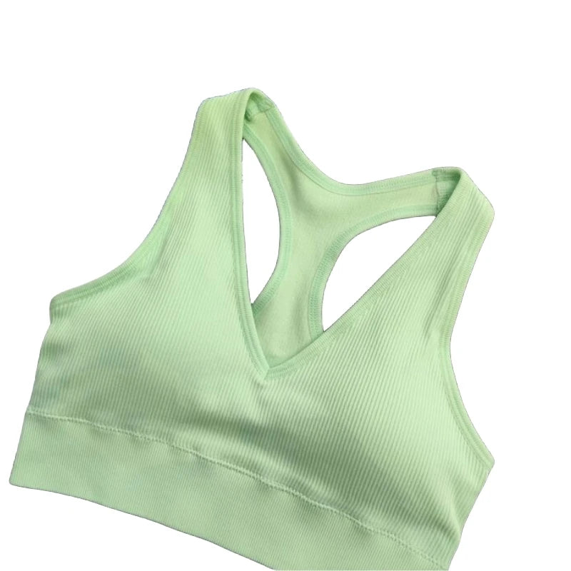 CowLost | product_id-2pcs-seamless-wireless-padded-y-back-breathable-sports-bras-for-women |6