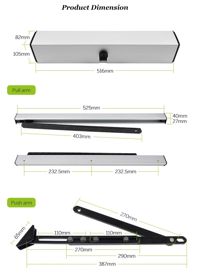 CowLost | swing-gates-product_id-110v-swing-gate-operator-electric-door-opener-with-rf-remote-and-smart-access-control-port-no-nc |10