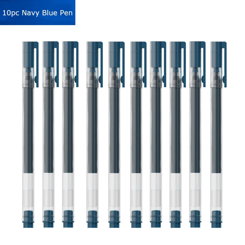 CowLost | product_id-beifa-5-10pcs-0-5mm-gel-pens-black-blue-red-ink-refills-large-capacity-water-based-office-school-pens |13