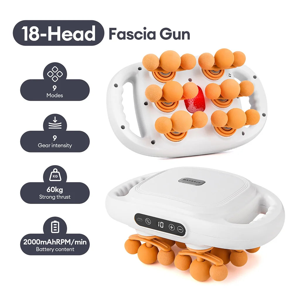 18-Head Fascia Gun High-Frequency Vibration