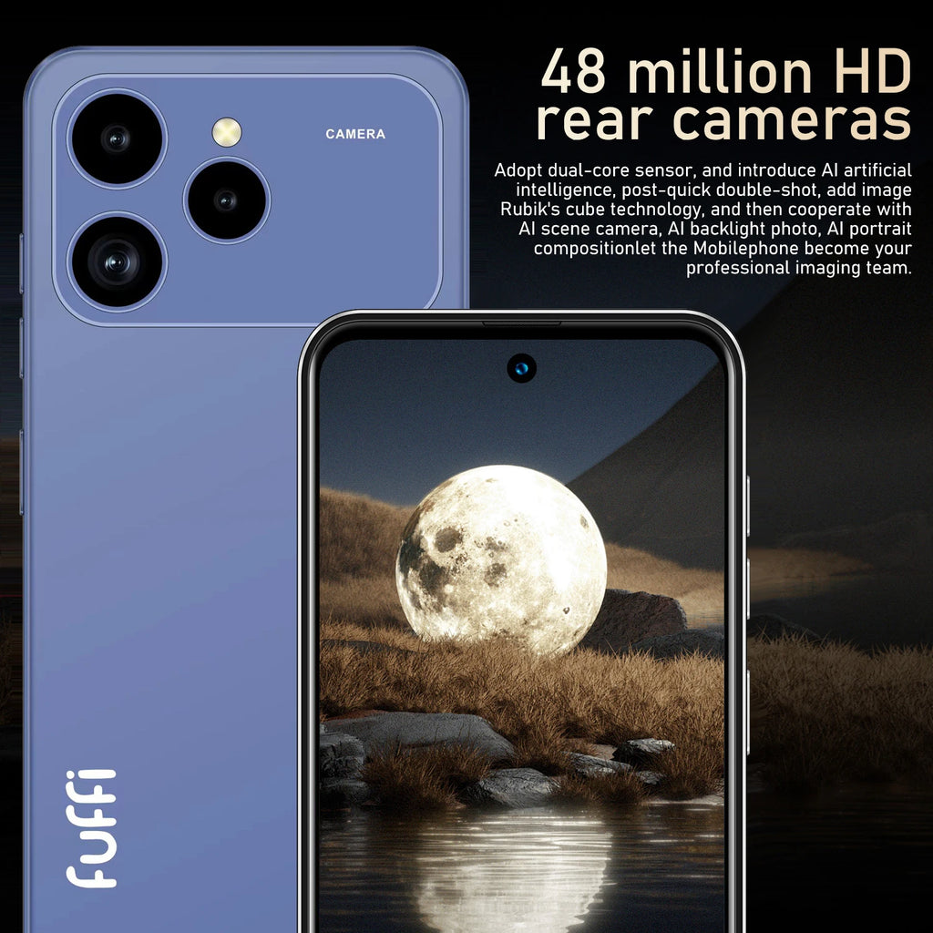 CowLost | fuffi-i17-pro-max-smartphone-5g-android-8gb-ram-256gb-rom-6-56-inch-phone |8
