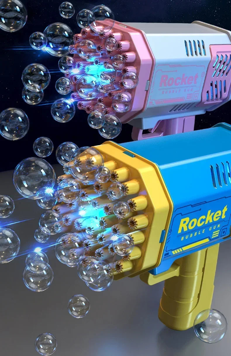 40 Hole Automatic Bubble Gun Toy Handheld Bubble Machine for Kids Outdoor Gift