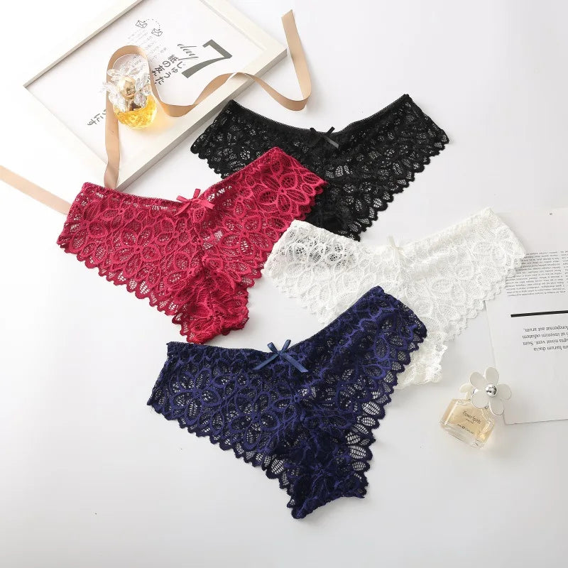 CowLost | product_id-3pcs-women-s-low-waist-lace-briefs-soft-solid-color-underwear |6
