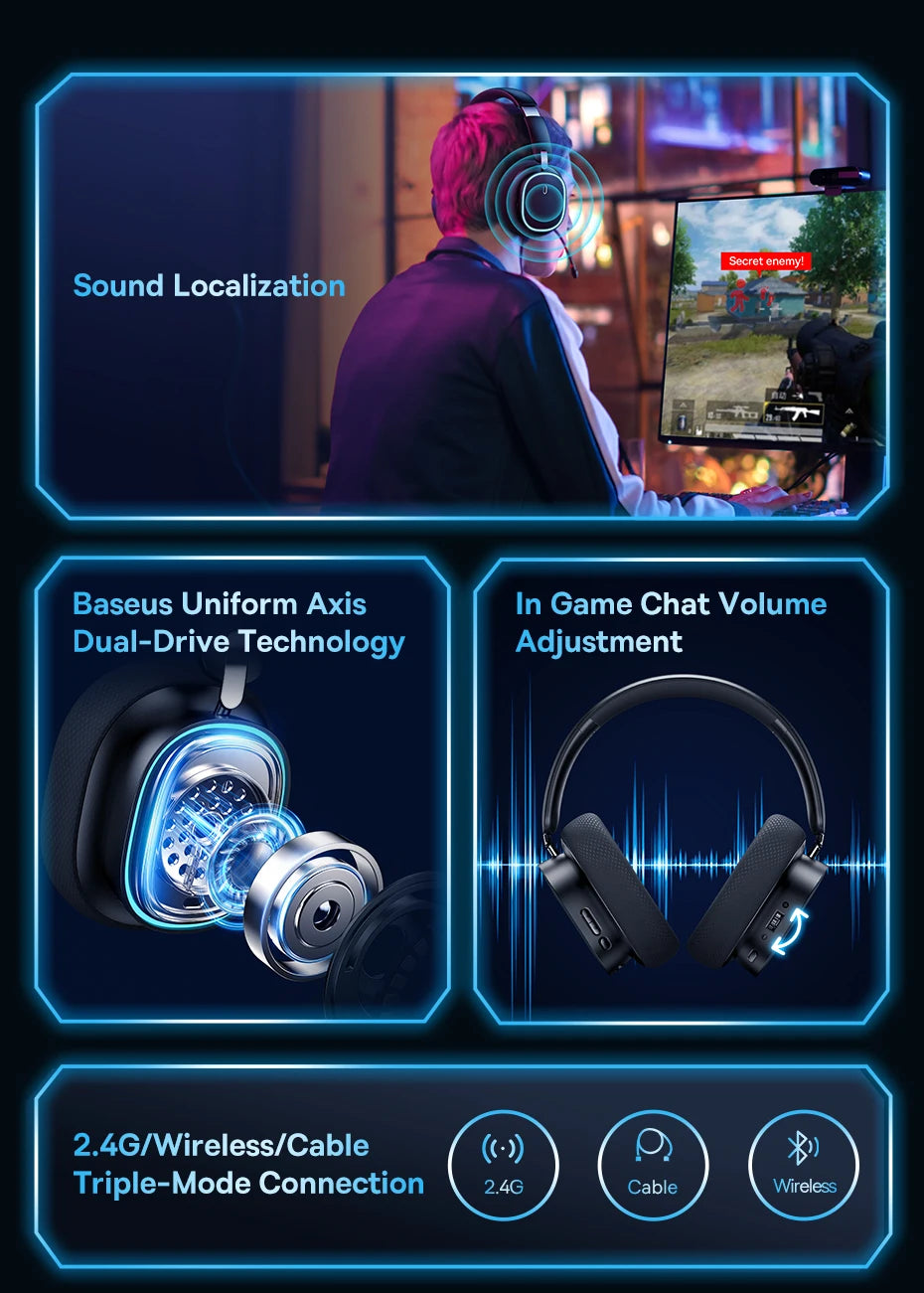 CowLost | baseus-gh02-gaming-wireless-headphone-with-mic |8