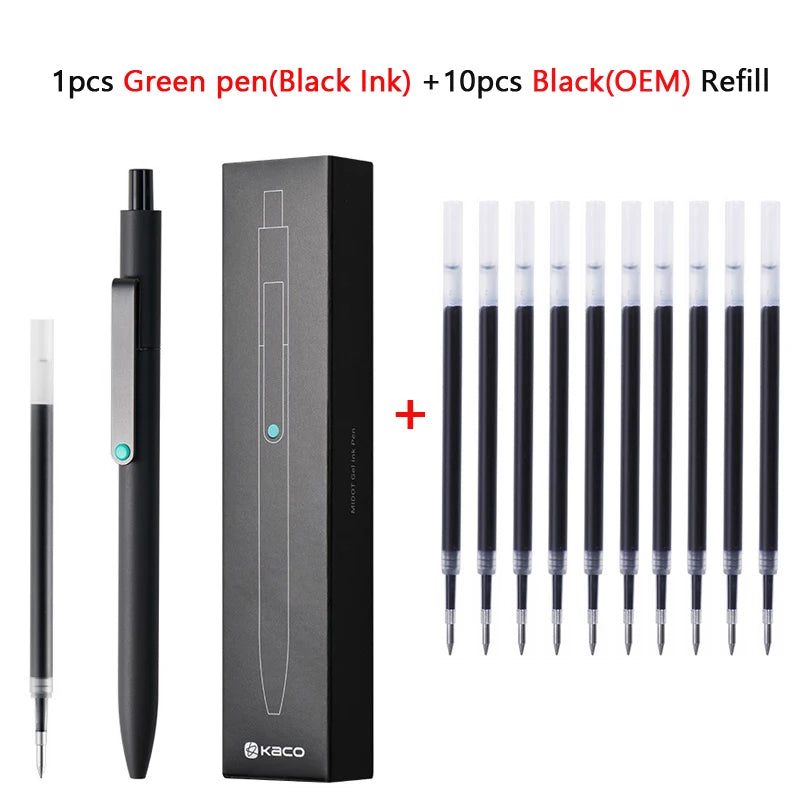 CowLost | product_id-kaco-midot-0-5mm-black-gel-ink-pen-quick-dry-metal-clip-premium-design |13