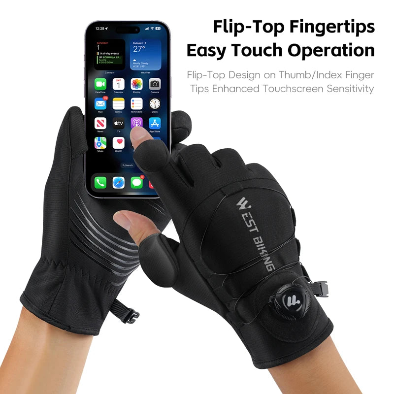 CowLost | west-biking-self-locking-bike-gloves-winter-fleece-thermal-cycling-gloves-with-rotating-buckle-waterproof-mtb-motorcycle-gloves |5