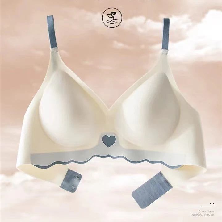 CowLost | top-non-marking-womens-bra-without-steel-ring-gathering-anti-sagging-comfortable-and-small-womens-underwear-thin-section |6