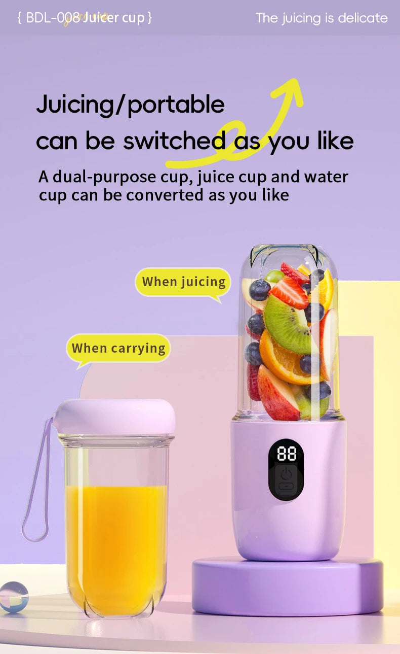 CowLost | product_id-homefish-usb-rechargeable-cordless-mini-blender-juicer-for-smoothies-and-shakes |8