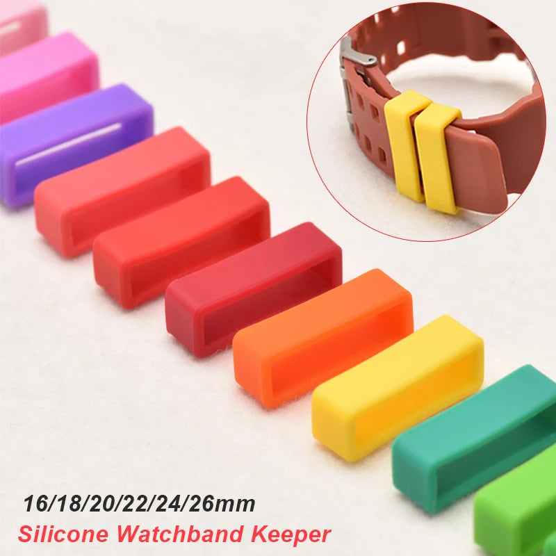 CowLost | product_id-4pcs-silicone-watch-band-keepers-security-rings-16-26mm-strap |1