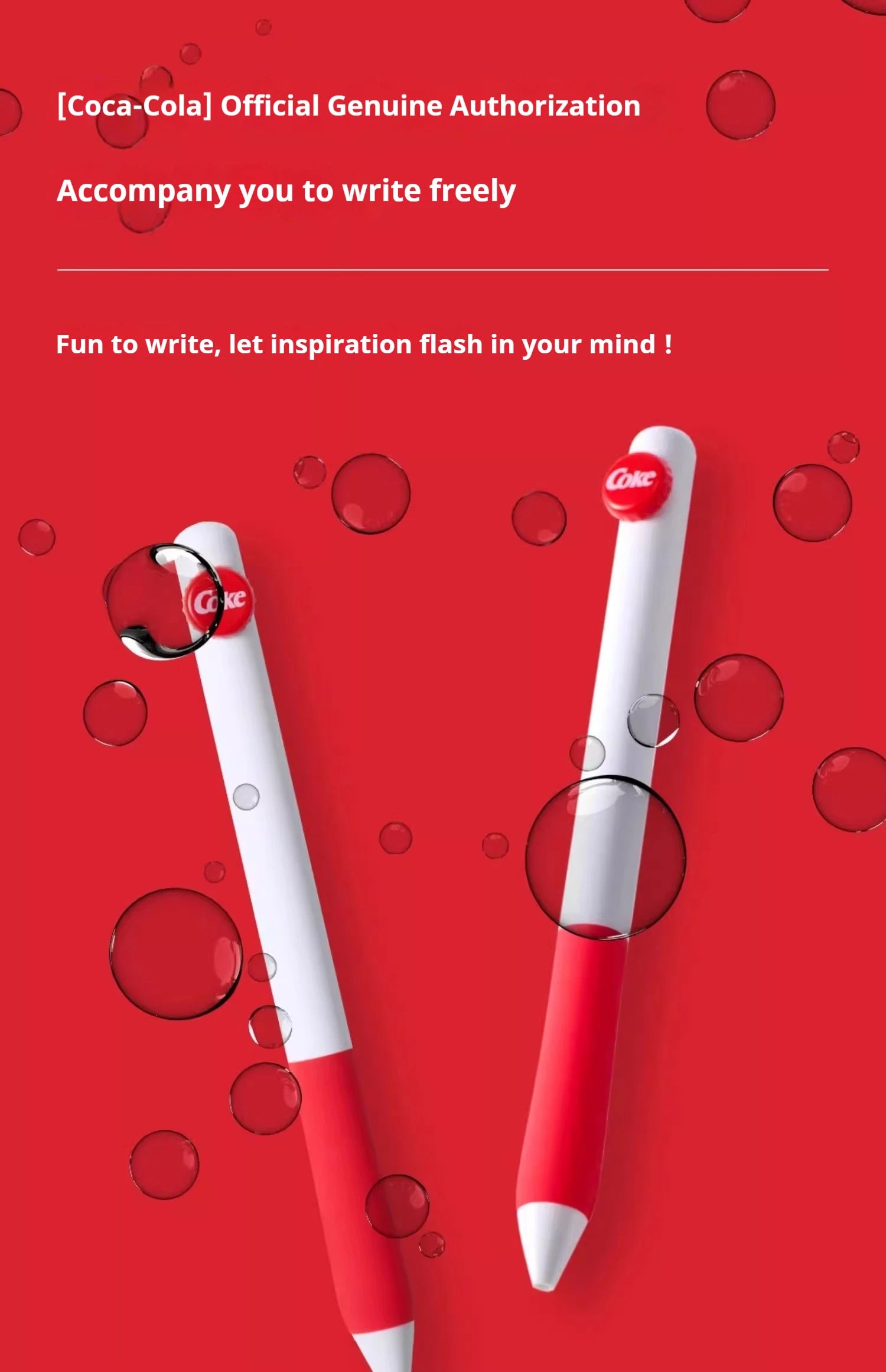 CowLost | product_id-kaco-coca-cola-co-branded-0-5mm-black-gel-pen-quick-drying-for-students-exams |8