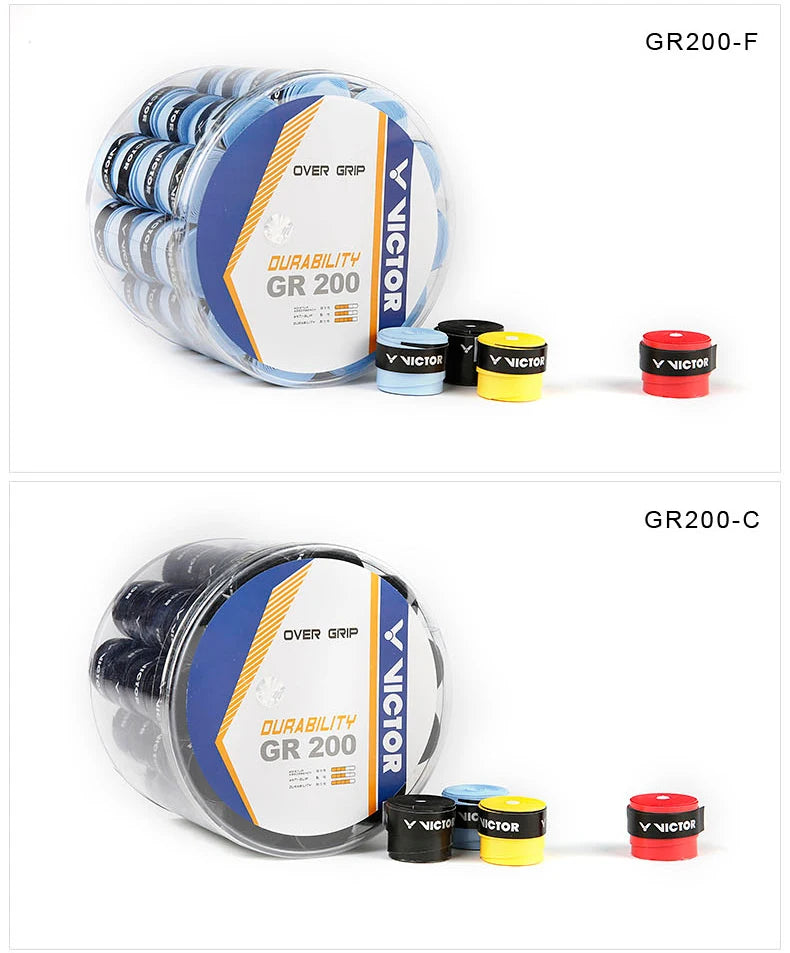 CowLost | sporting-goods-10pcs-victor-original-hand-glue-sweat-absorbent-non-slip-badminton-racket-strap-gr200 |10