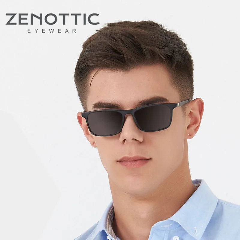 CowLost | zenottic-magnetic-clip-on-sunglasses-polarized-sunglasses-myopia-glasses-frame-2-in-1 |2