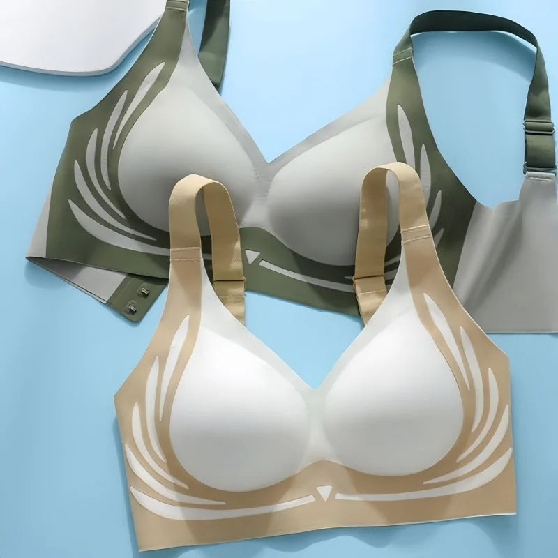 CowLost | product_id-3pcs-wireless-seamless-padded-push-up-bras-for-women-adjustable-straps-plus-size-m-4xl |1
