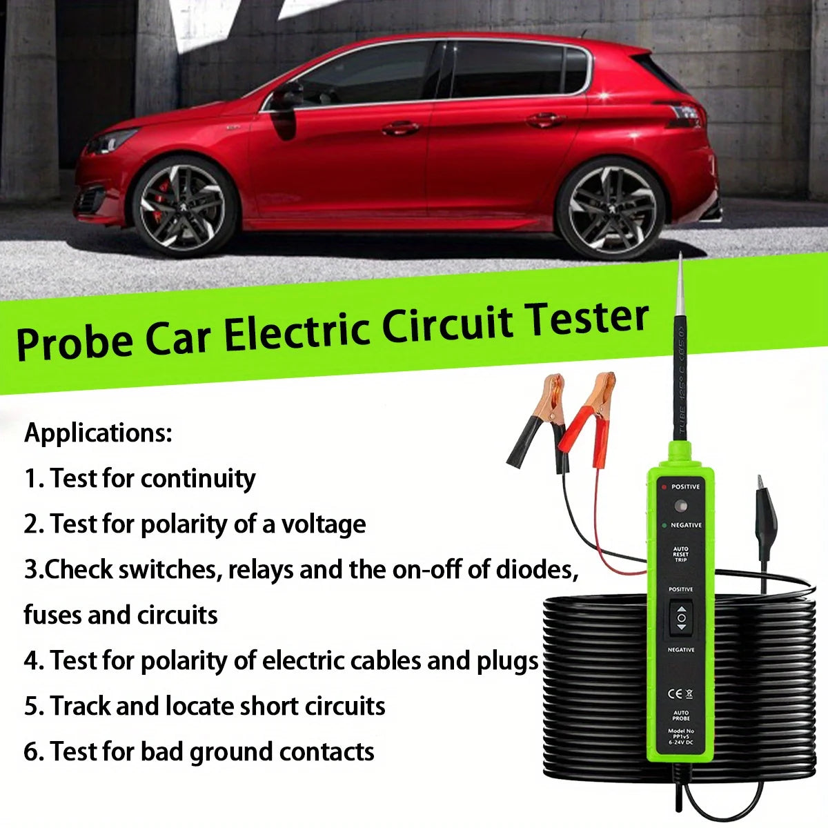 CowLost | electric-vehicle-ev-parts-accessories-topdiag-p60-automotive-circuit-tester-with-lcd-display-and-flashlight-6-30v-dc |6