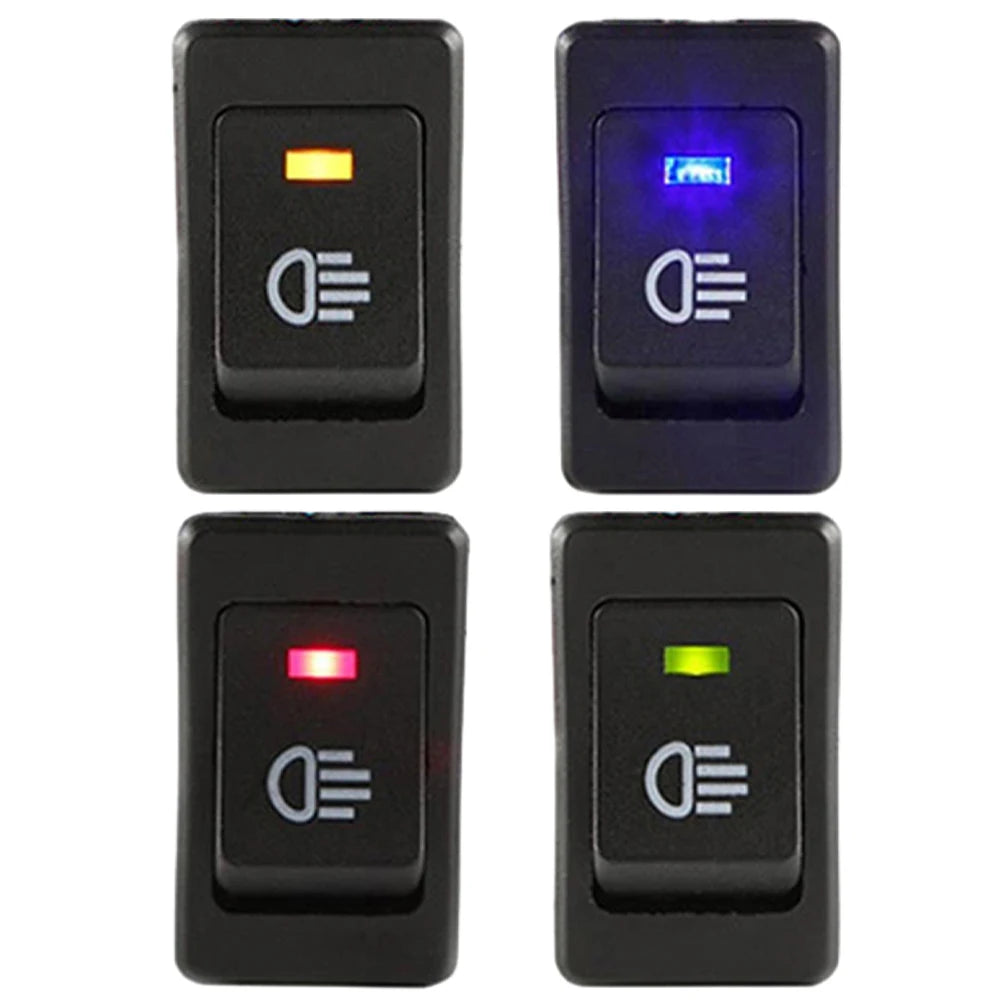 CowLost | 1-4pcs-asw-17d-car-rocker-switch-led-indicator-light-on-off-2position-4pin-rocker-switch-12v-35a-headlight-fog-light-switch |3