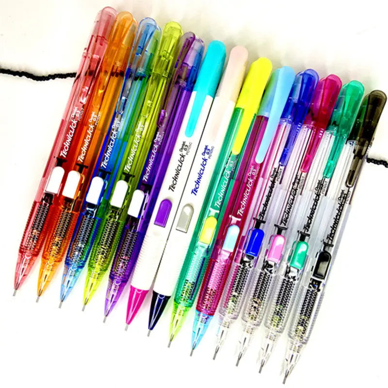 CowLost | product_id-pentel-pd105t-0-5mm-mechanical-pencil-break-resistant-lead-color-blocked-transparent-side-smooth-writing |2