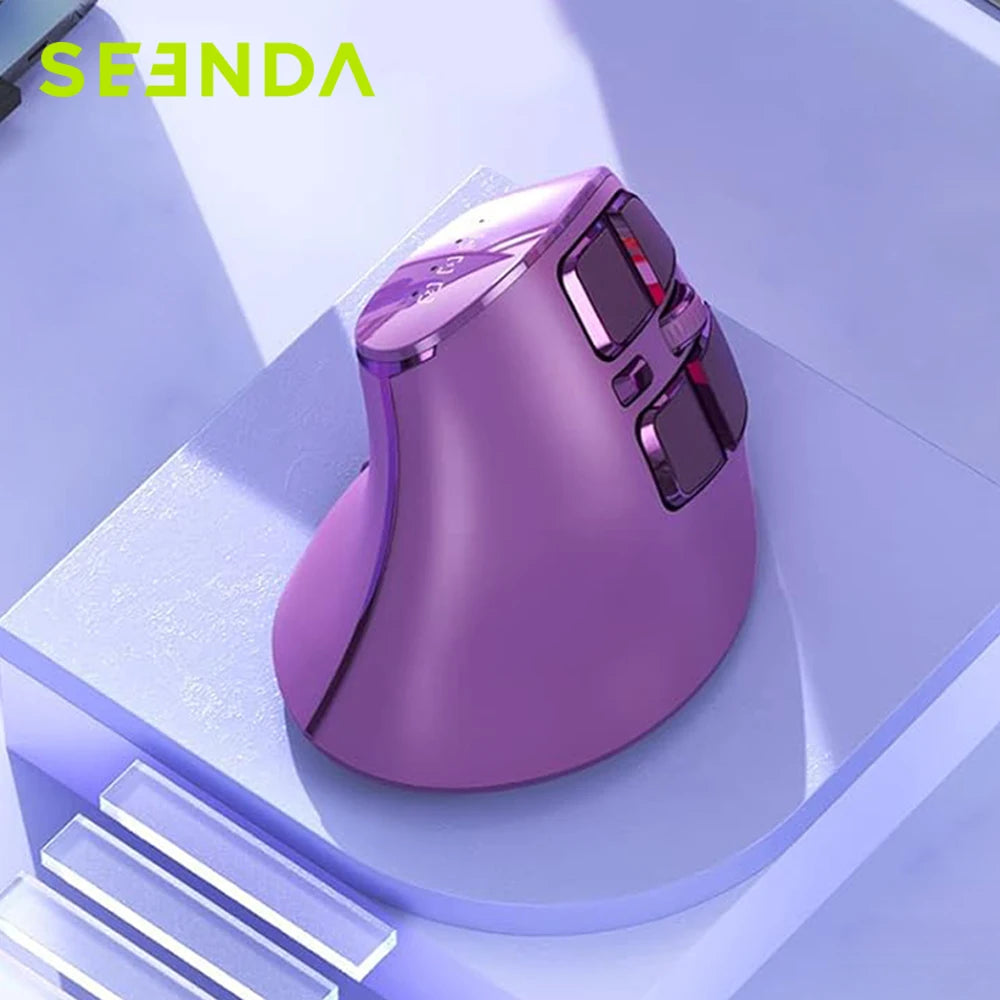 CowLost | product_id-seenda-ergonomic-rechargeable-bluetooth-5-0-2-4g-wireless-vertical-mouse-for-mac-windows-purple |1