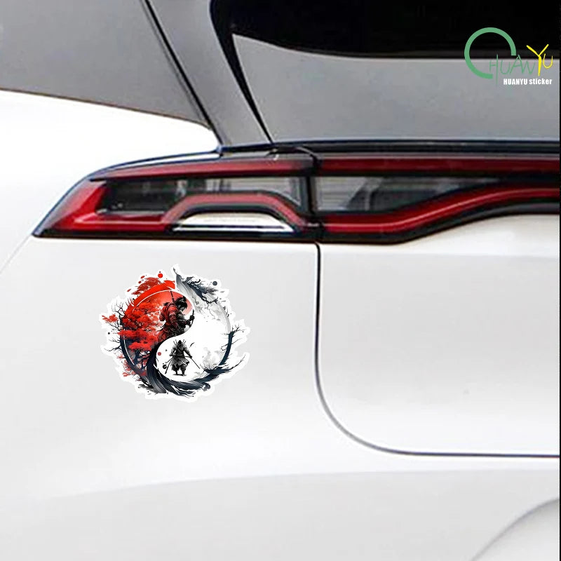 CowLost | reflective-car-sticker-knight-errant-warrior |3