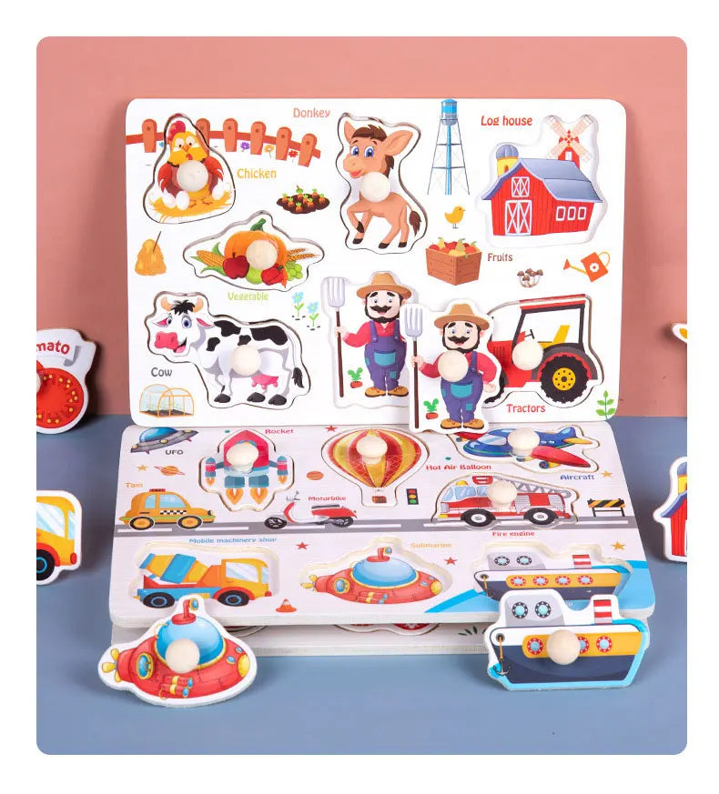 CowLost | fencing-barriers-montessori-baby-wooden-puzzles-1-3-years-educational-toys |15