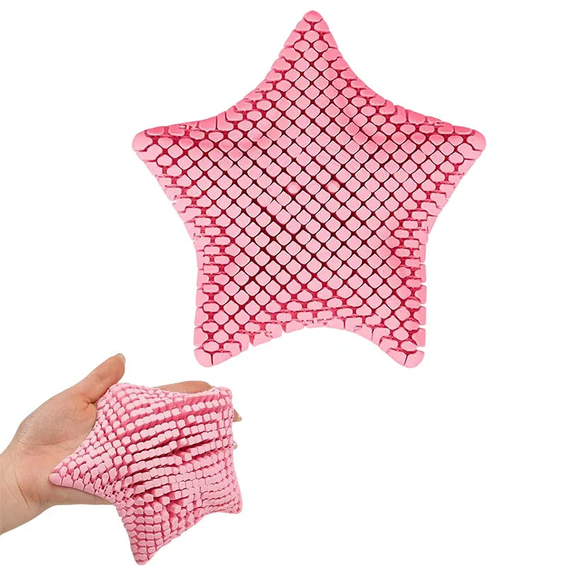3D Printed Articulated Starfish Fidget Stress Relief Toy with Movable Joints
