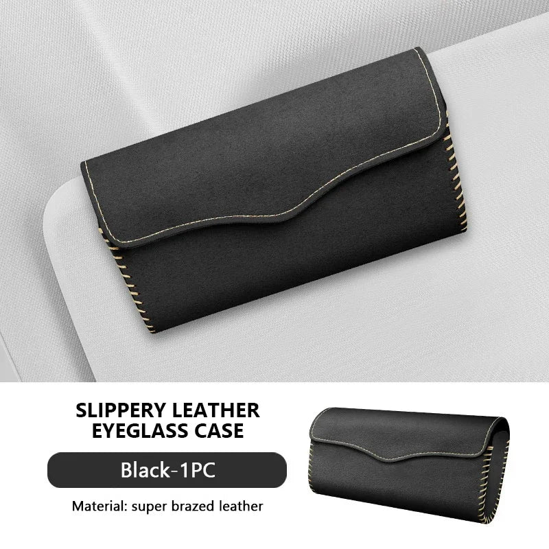 CowLost | product_id-car-sun-visor-sunglasses-holder-organizer-suede-leather-case |24