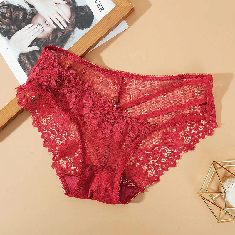 CowLost | new-lace-panties-women-sexy-low-waist-briefs-hollow-out |11
