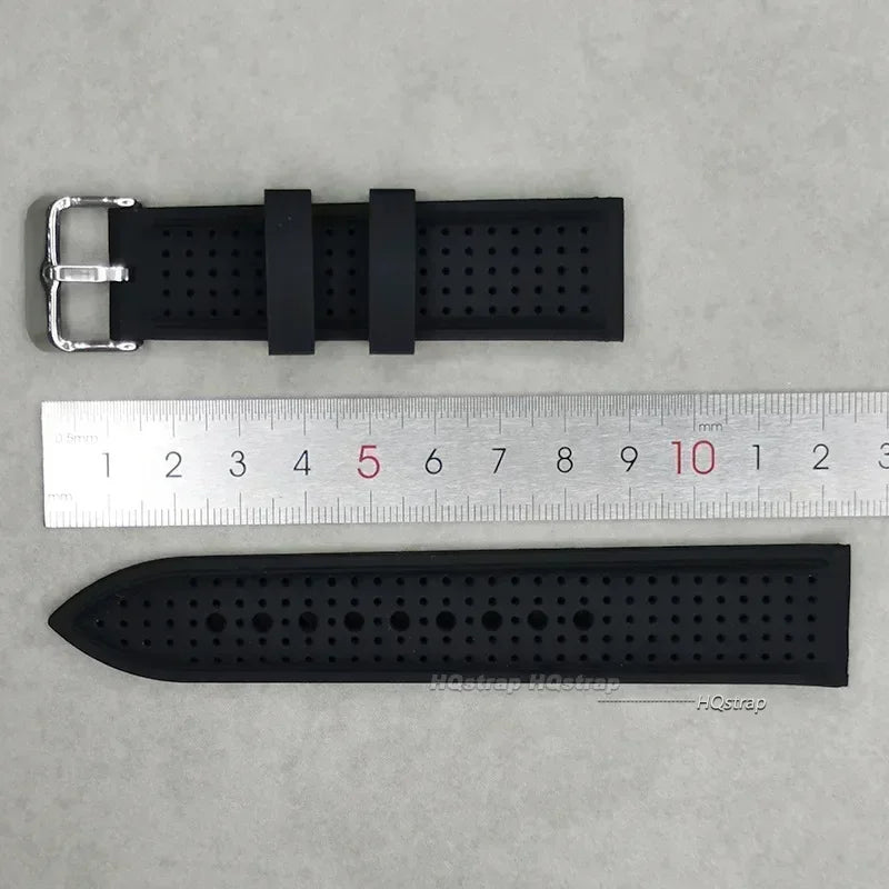 20mm 22mm 24mm Soft Silicone Waterproof Sport Watch Strap Replacement for Samsung Unisex