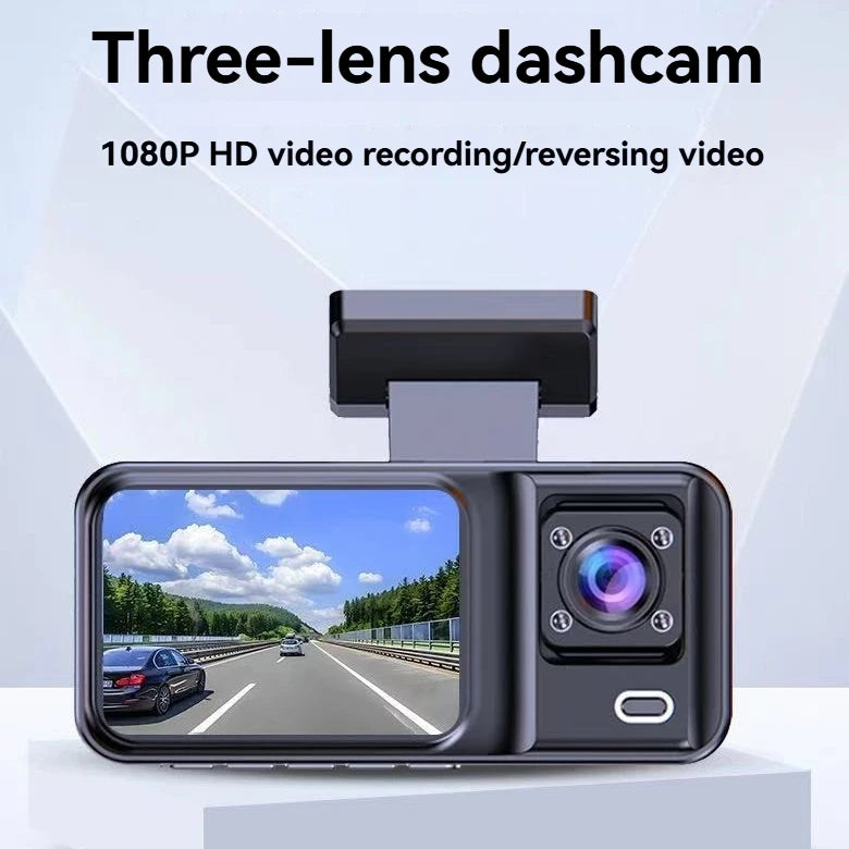 CowLost | product_id-baideluo-3-channel-1080p-car-dash-cam-with-rear-view-recorder |12