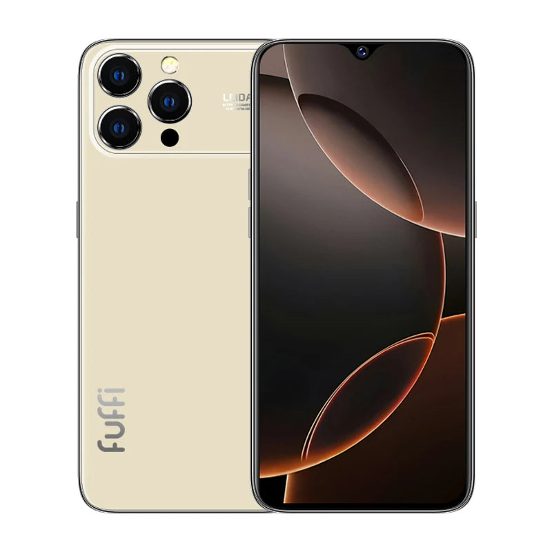 CowLost | fuffi-i17-pro-max-smartphone-android-12-4gb-ram-128gb-rom-6-3-inch-phone-2280x1080hd-24-48mp-4g-network-mobile-phone |17