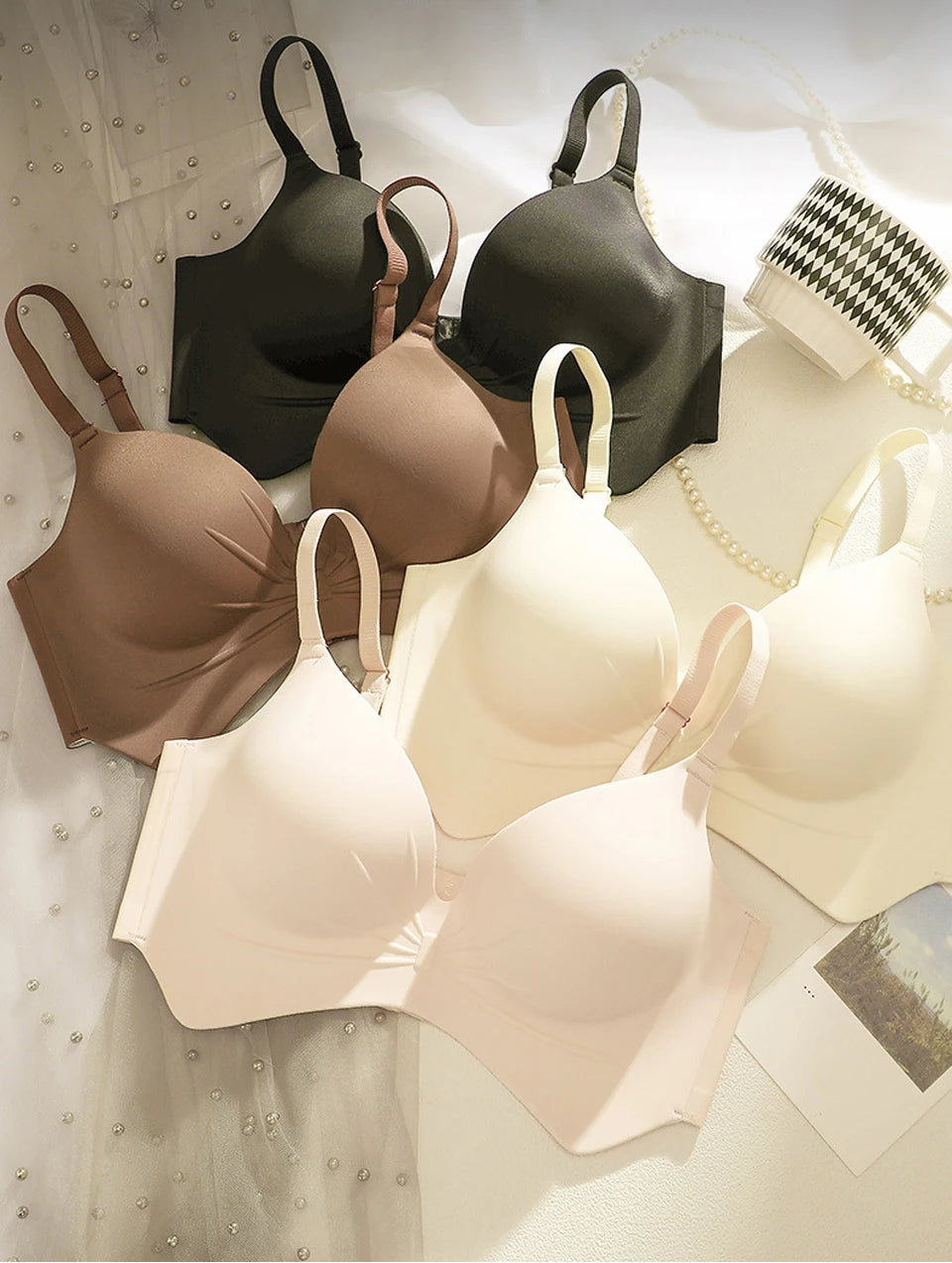 CowLost | product_id-fallsweet-seamless-wireless-push-up-bra-thick-comfortable-bralette-32-38ab |1