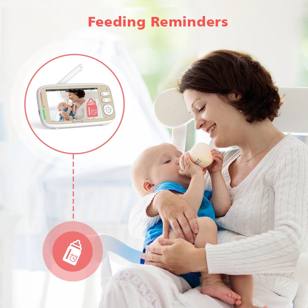 CowLost | 5-wireless-baby-monitor-3x-zoom-ptz-camera-feelbaby-app-and-full-color-ips-lcd-monitor-dual-control-security-camera-babysitter |12