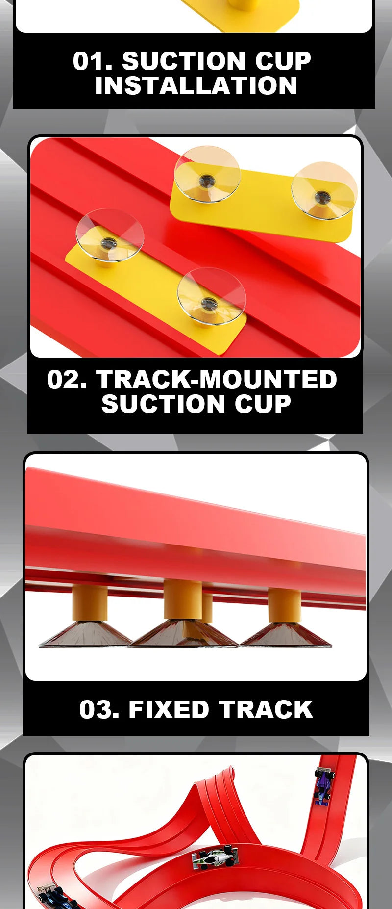 CowLost | product_id-portable-flexible-roll-up-double-track-racing-car-ramp-toy-for-kids-compatible-with-4-cars |10