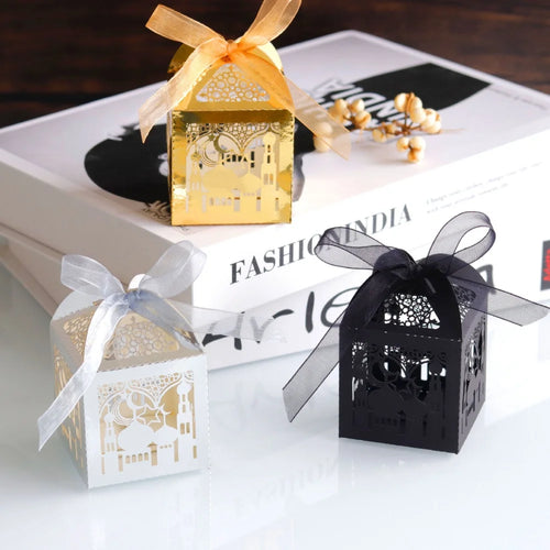 CowLost | 10pcs-eid-gift-boxes-pearl-paper-candy-box-ramadan-kareem-decoration |1