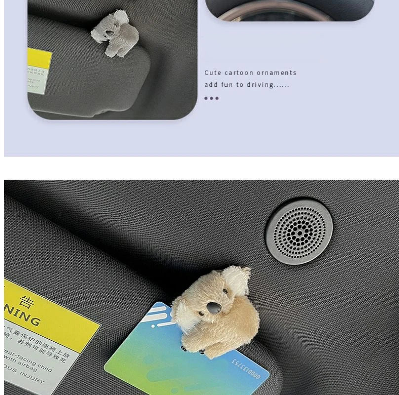 CowLost | product_id-plush-koala-car-interior-decoration-clip-for-rearview-mirror-sun-visor-gift |12