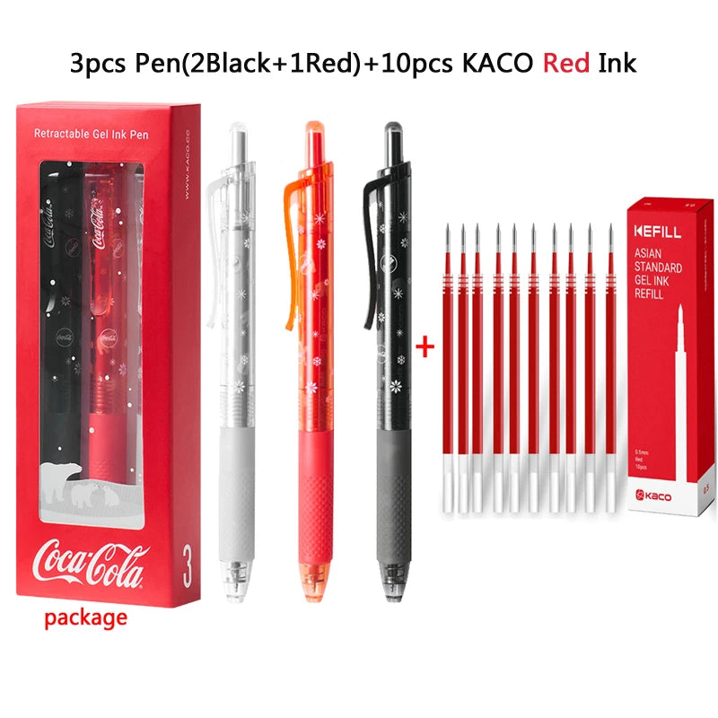 CowLost | product_id-kaco-x-coca-cola-3-pack-gel-pens-0-5mm-black-red-needle-point-1800m-long-writing-for-school-office |23