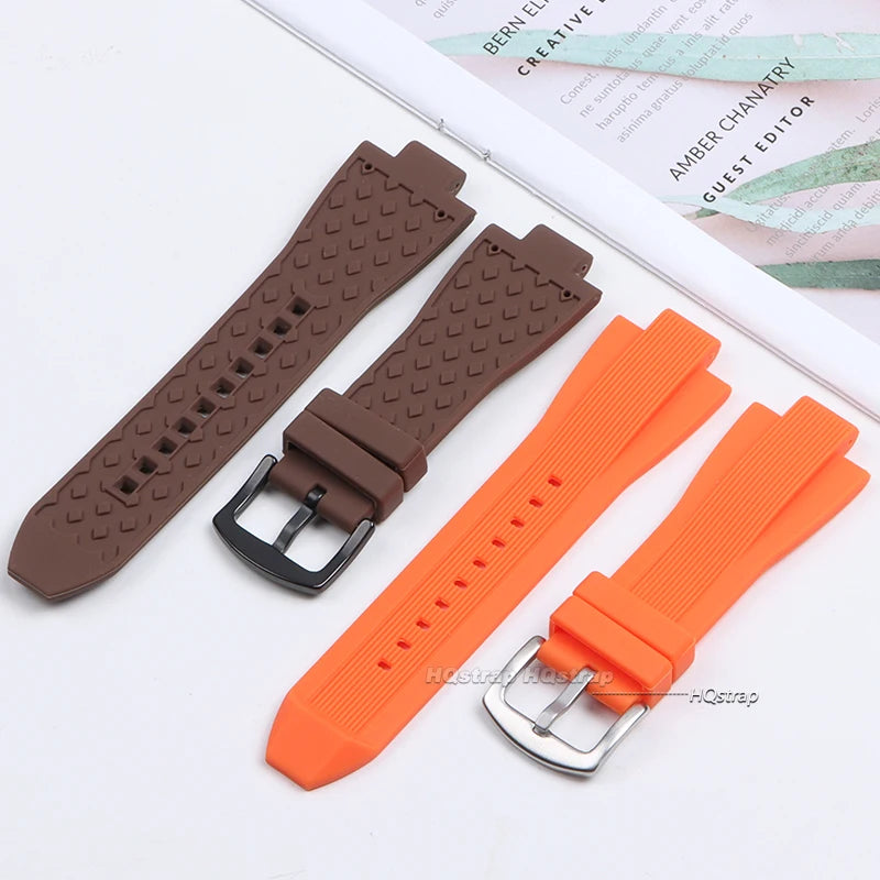 Soft Silicone Replacement Watchband for Michael Kors MK8729 MK8184 MK9020 MK9026 MK8152 13x29mm