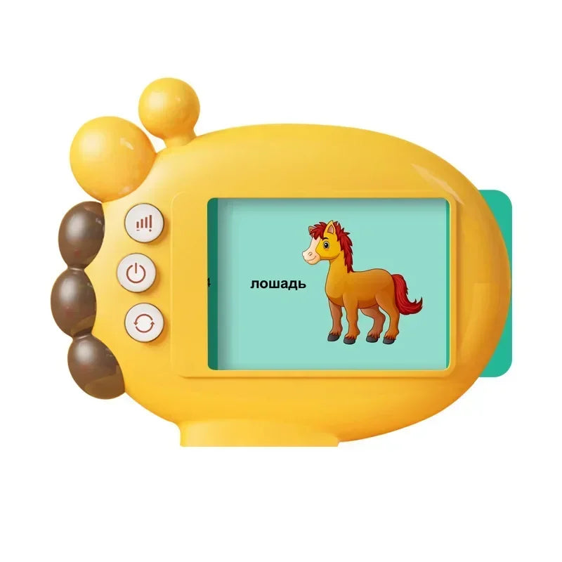 Children's Early Education Russia Giraffe Card Reader 60 Cards 120 Learning Content Russian Alphabet Toy