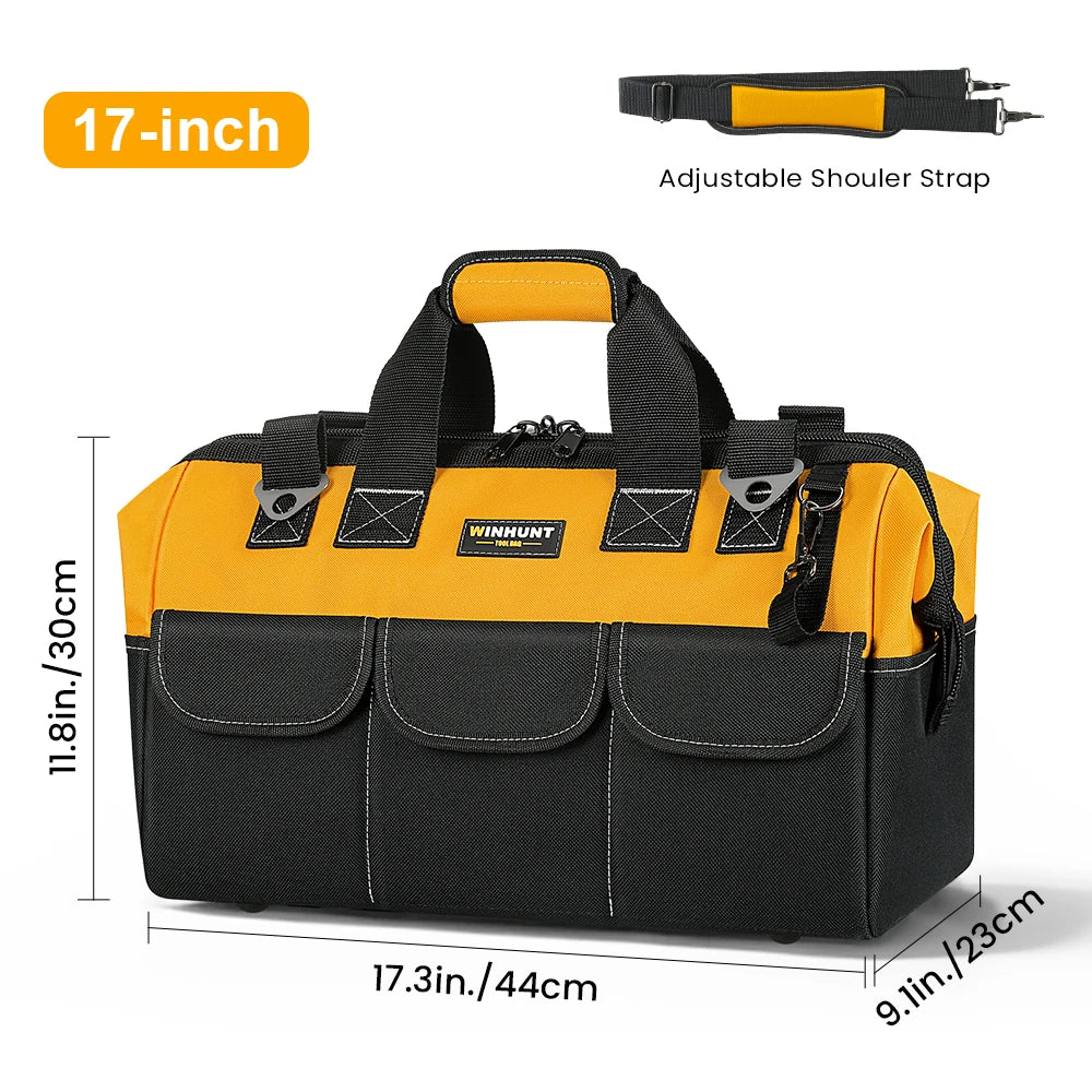 CowLost | product_id-heavy-duty-14-pocket-tool-bag-with-adjustable-shoulder-strap-organizer-storage |18