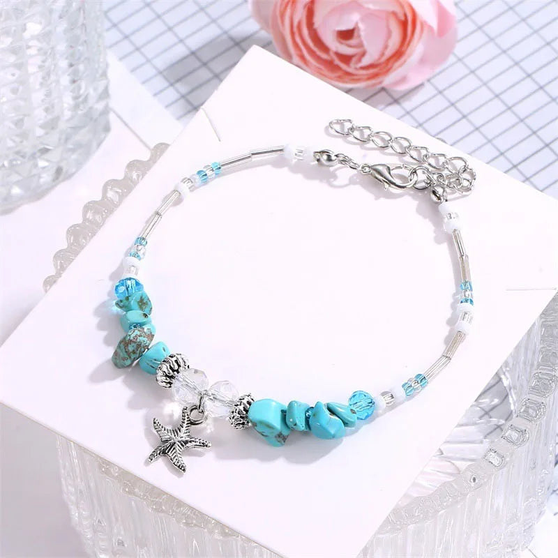 CowLost | bohemian-shell-bracelet-for-women-starfish-conch-irregular-stone-beads |2