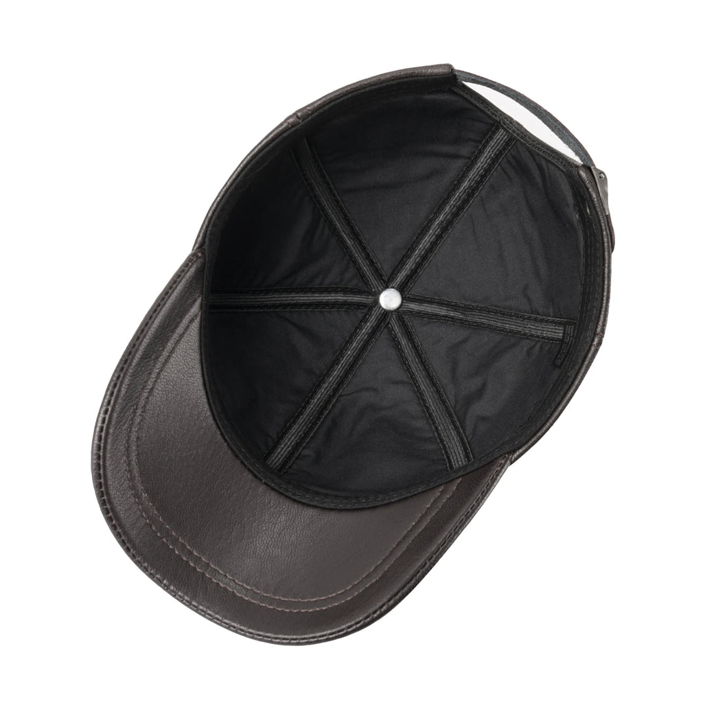 CowLost | feinion-genuine-leather-unisex-baseball-cap |4