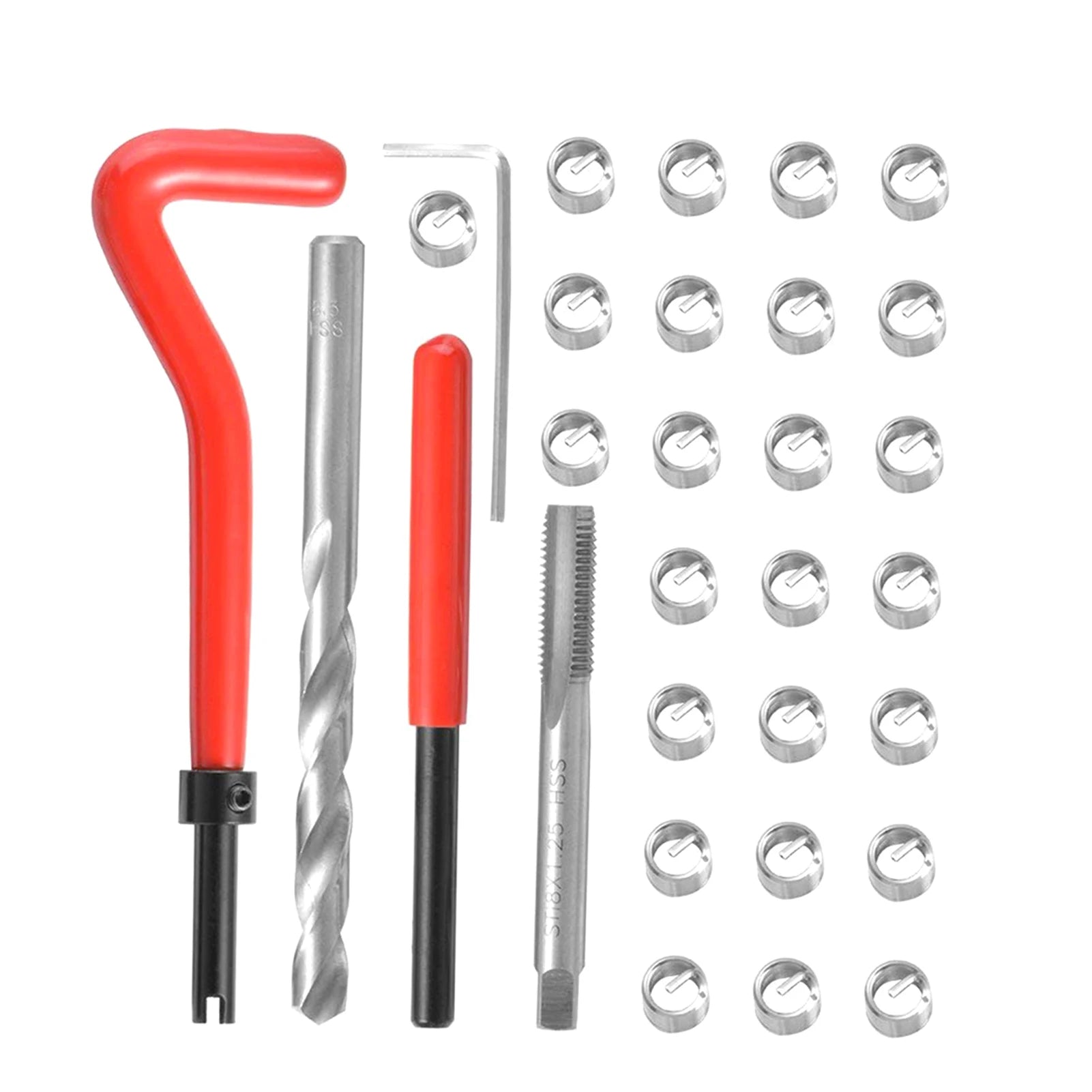 CowLost | product_id-15pcs-metric-helicoil-thread-repair-kit-m5-m14-m12x1-5-for-car-coil-tools |51
